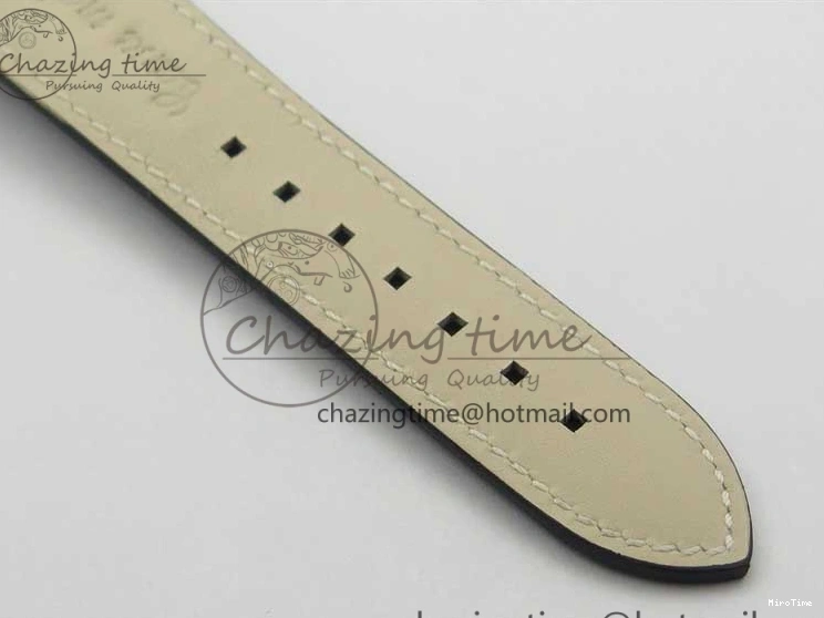 MIROTIME 0402 Stylish Calatrava 5524 Pilot Travel Time SS GRF Black Dial on Black Leather Strap A324 V 7108